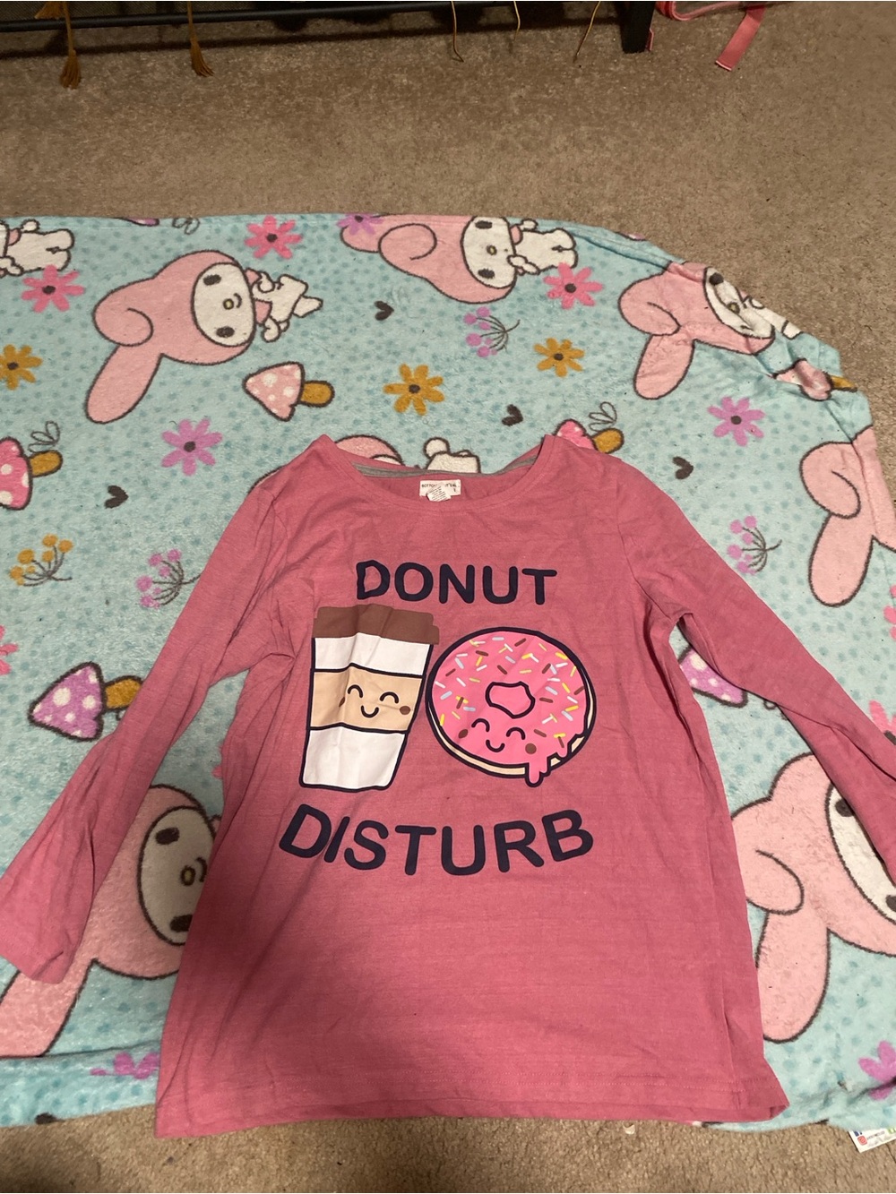 Pink Long Sleeve Graphic Tee